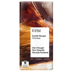 Vivani Chokolade Mørk Nougat Ø (80 g)