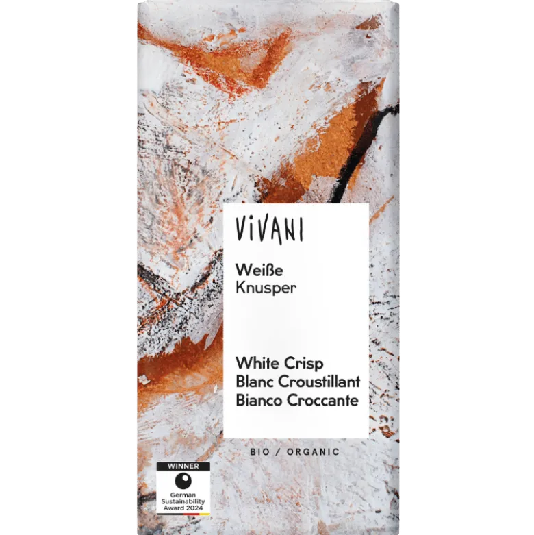 Vivani Hvid Chokolade Crisp Ø (80 g)