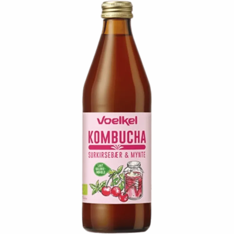 Voelkel Kombucha Kirsebær-Mynte Ø (0,33 l)