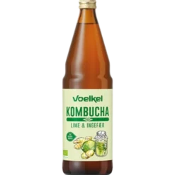Voelkel Kombucha lime-ingefær Ø (0,75 l)