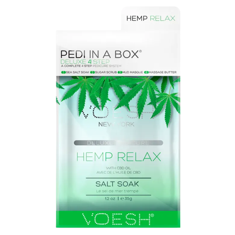 VOESH Pedi In A Box Deluxe 4 Step Pedicure Hemp Relax (1 stk)