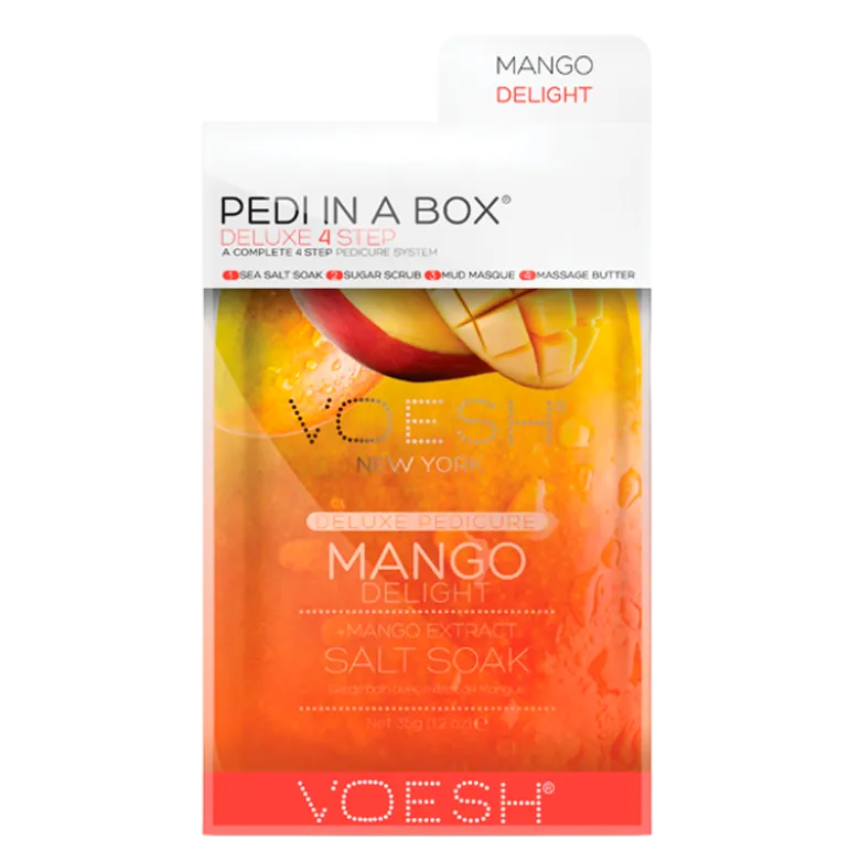 VOESH Pedi In A Box Deluxe 4 Step Pedicure Mango Delight (1 stk)