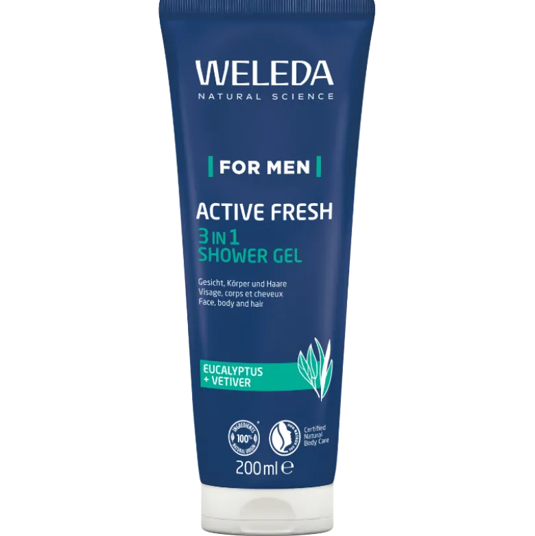 Weleda Men Active Fresh 3 in 1 Shower Gel (200 ml)
