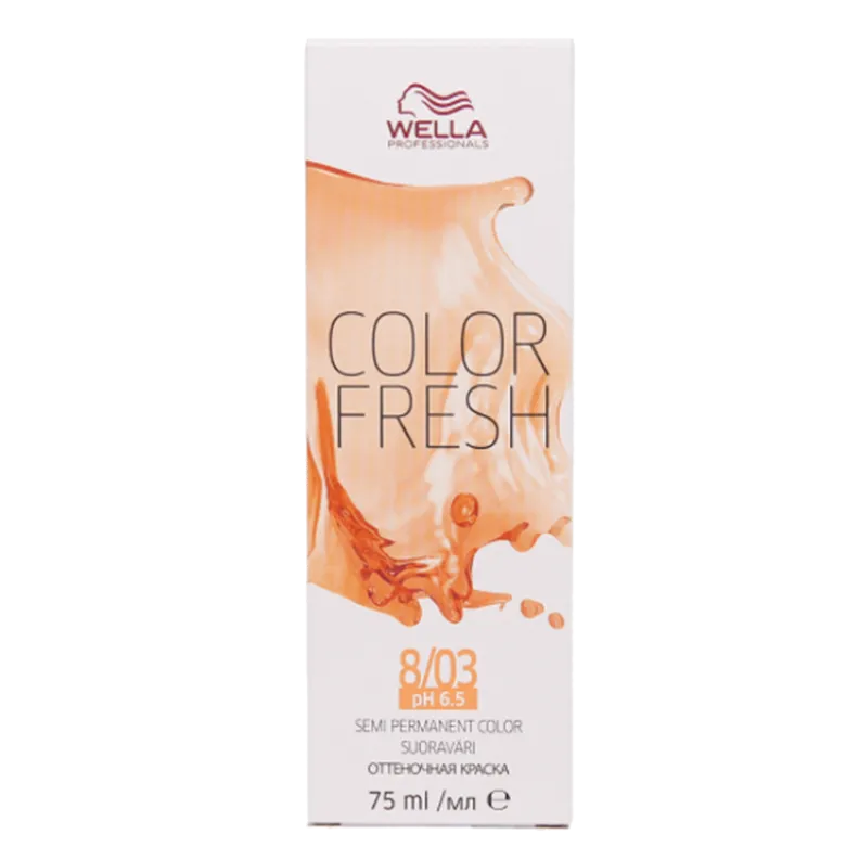 Wella Color Fresh Light Blonde Natural Gold 8/03 75 ml.