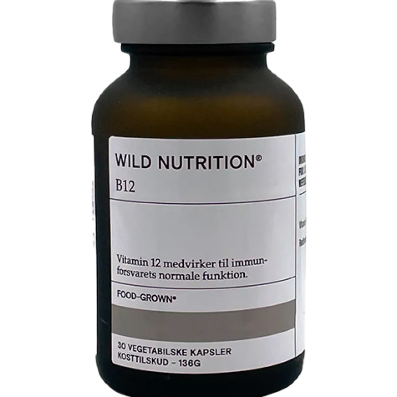 Wild Nutrition Food-Grown Vitamin B12 Plus (30 kaps)