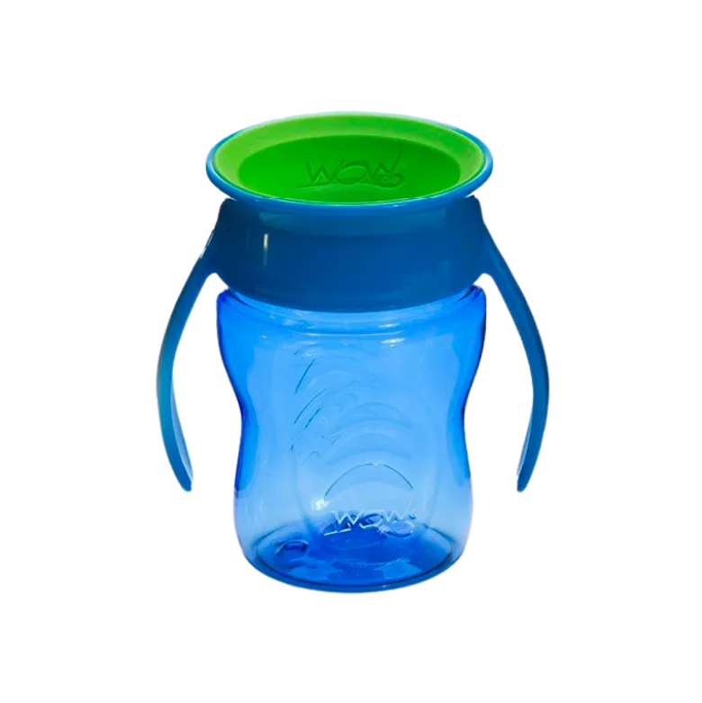 WOW Baby Kop Spildfri Blå Tritan (207 ml)
