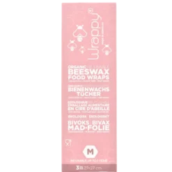 Wrappy Genanvendeligt Bivoks Madindpakning Ø 27x27 cm (3 stk)