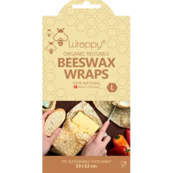 Wrappy Økologisk Genanvendeligt Bivoks Madindpakning Large (1 stk)