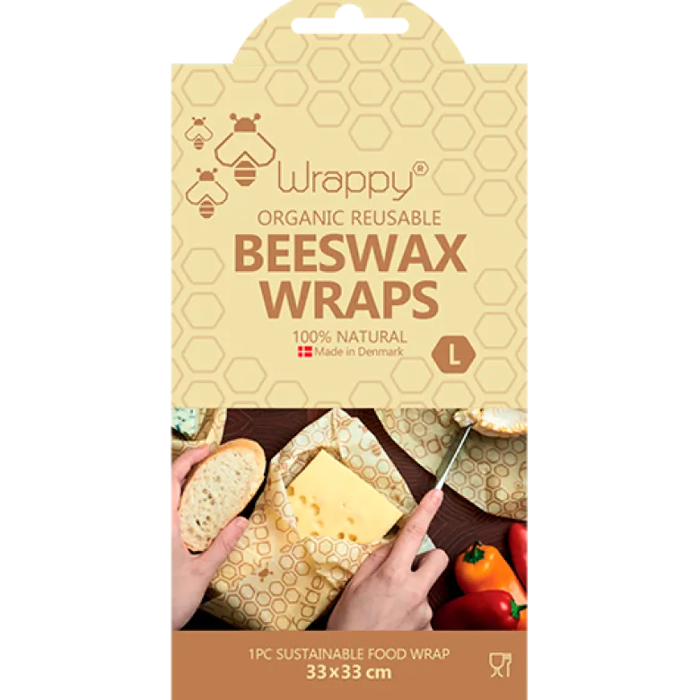 Wrappy Økologisk Genanvendeligt Bivoks Madindpakning Large (1 stk)