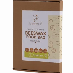 Wrappy Økologisk & Genanvendelig Bivoks Madpose Large (1 stk)