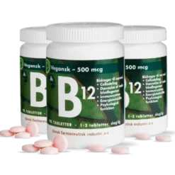 3 x Grønne Vitaminer B12-vitamin 500 mcg (90 tab)