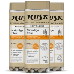 3 x HUSK Psyllium Mavebalance (225 kap)