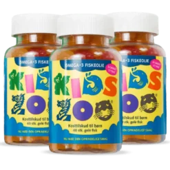 3 x Kids Zoo Omega-3 Fiskeolie (60 stk)