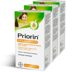 3 x Priorin® (60 kapsler)