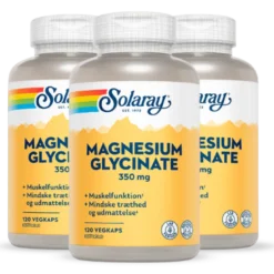 3 x Solaray Magnesium Glycinate (120 kaps)