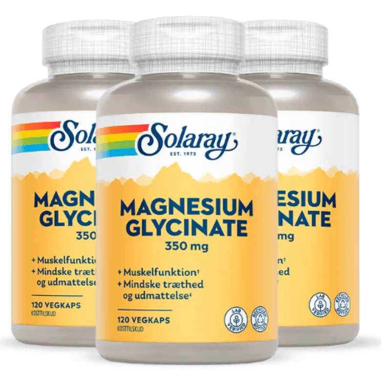 3 x Solaray Magnesium Glycinate (120 kaps)