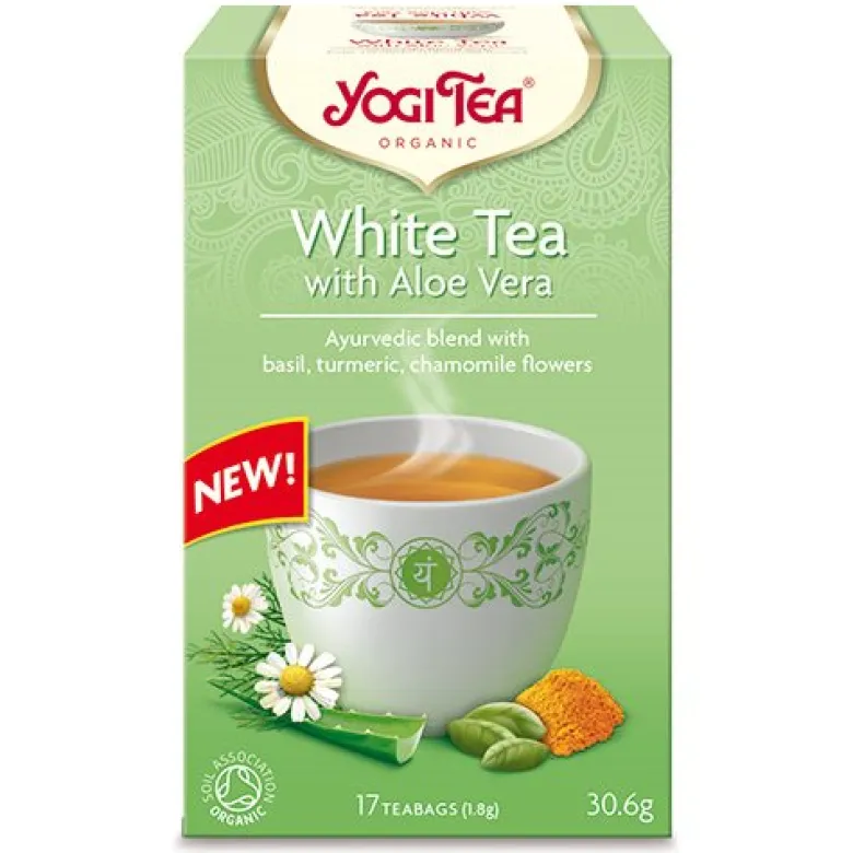 Yogi Te White Tea m. Aloe Vera Ø