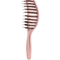 Yuaia Haircare Hårbørste Med Vildsvinehår Shiny Pink (1 stk)