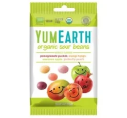 Yum Earth Sour Beans Syrligt Slik Ø (50 g)