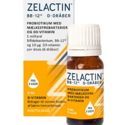 Zelactin BB12 & D-Dråber Probiotikum Med Mælkesyrebakterier (8 ml)