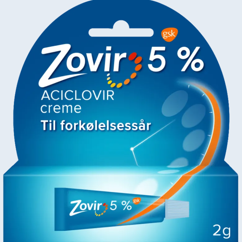 Zovir Creme Til Forkølelsessår 5% Tube (2 g)