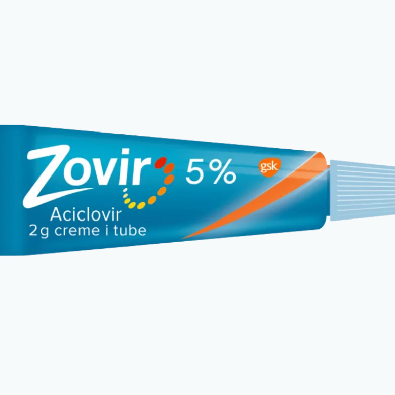 Zovir Creme Til Forkølelsessår 5% Tube (2 g)